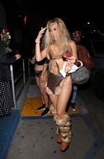 PIA MIA PEREZ Arrives at a Halloween Party at Highlight Room in Hollywood 10/31/2021