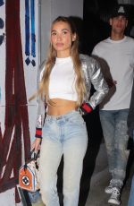 PIA MIA PEREZ Out for Dinner at Craig