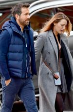 Pregnant BLAKE LIVELY and  Ryan Reynolds Out in New York 11/11/2021