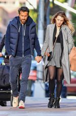 Pregnant BLAKE LIVELY and  Ryan Reynolds Out in New York 11/11/2021