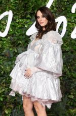 Pregnant KAYA SCODELARIO at 2021 British Fashion Awards in London 11/29/2021