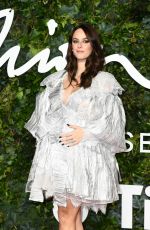 Pregnant KAYA SCODELARIO at 2021 British Fashion Awards in London 11/29/2021