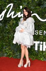 Pregnant KAYA SCODELARIO at 2021 British Fashion Awards in London 11/29/2021