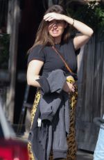 Pregnant LAUREN PARSEKIAN Out for Breakfast in Los Feliz 11/22/2021