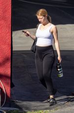 Pregnant MIA GOTH at a Gym Session in Pasadena 11/29/2021