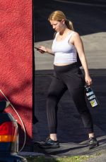 Pregnant MIA GOTH at a Gym Session in Pasadena 11/29/2021