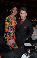 PRIYANKA CHOPRA and Nick Jonas at a Cocktail Reception Ahead of British Fashion Awards 2021 at Royal Albert Hall in London 11/29/2021