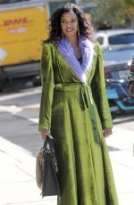 RENEE ELISE GOLDSBERRY and SARA BAREILLES on the Set of Girls 5 Eva in New York 11/03/2021