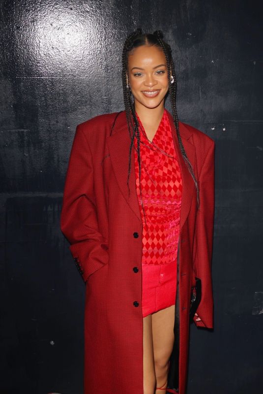 RIHANNA Arrives at ASAP Rocky