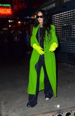 RIHANNA Out for Dinner at Carbone in New York 11/02/2021