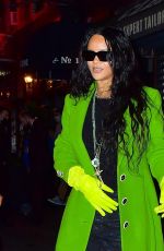 RIHANNA Out for Dinner at Carbone in New York 11/02/2021