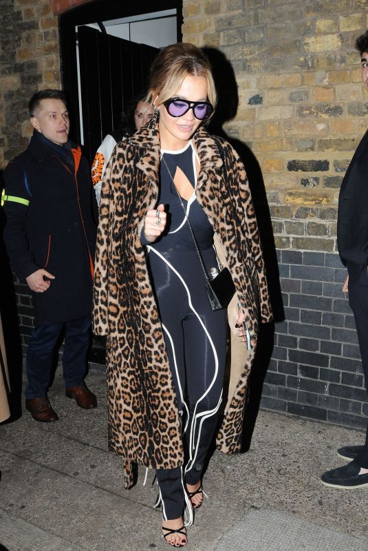 RITA ORA Leaves Chiltern Firehouse in London 11/13/2021