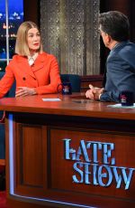 ROSAMUND PIKE at Late Show with Stephen Colbert in New York 11/24/2021
