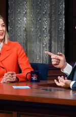 ROSAMUND PIKE at Late Show with Stephen Colbert in New York 11/24/2021