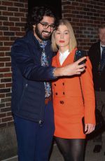 ROSAMUND PIKE Out and About in New York 11/18/2021