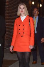 ROSAMUND PIKE Out and About in New York 11/18/2021