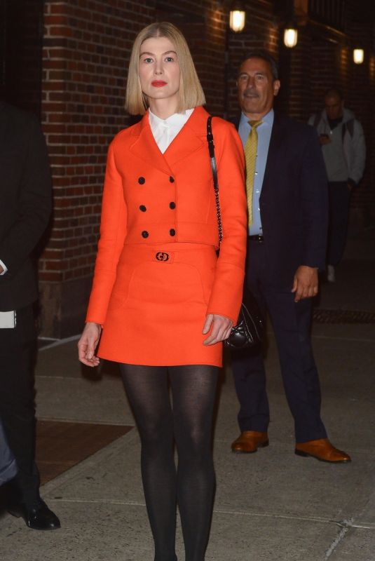 ROSAMUND PIKE Out and About in New York 11/18/2021