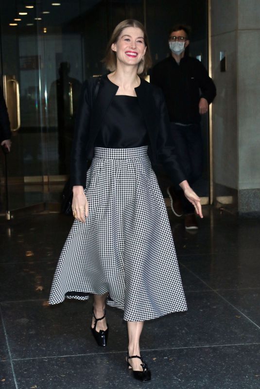 ROSAMUND PIKE Out in New York 11/19/2021