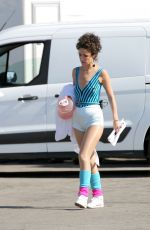 ROSE BYRNE as 80s Aerobic Instructor Character on the Set of Physical in Los Angeles 11/15/2021