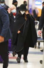SALMA HAYEK Arrives at JFK Airport in New York 11/15/2021
