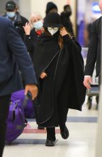 SALMA HAYEK Arrives at JFK Airport in New York 11/15/2021