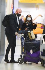 SALMA HAYEK Arrives at JFK Airport in New York 11/15/2021