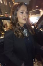SALMA HAYEK Leaves Her Hotel in London 11/10/2021