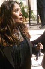 SALMA HAYEK Leaves Her Hotel in London 11/10/2021