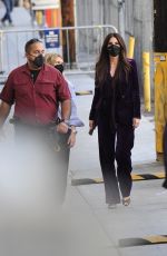SANDRA BULLOCK Arrives at Jimmy Kimmel Live in Los Angeles 11/22/2021