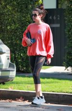 SARA SAMPAIO Leaves Pilates Class in West Hollywood 11/03/2021