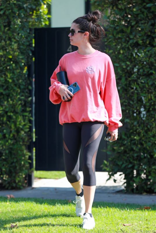 SARA SAMPAIO Leaves Pilates Class in West Hollywood 11/03/2021