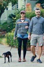 SARAH SILVERMAN and Rory Albanese Out with Their Dog in Los Feliz 11/18/2021