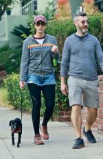 SARAH SILVERMAN and Rory Albanese Out with Their Dog in Los Feliz 11/18/2021