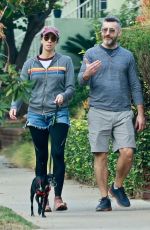 SARAH SILVERMAN and Rory Albanese Out with Their Dog in Los Feliz 11/18/2021