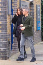 SASHA VOLKOVA Leaves a Restaurant in London 11/18/2021