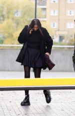 SASHA VOLKOVA Leaves a Restaurant in London 11/18/2021
