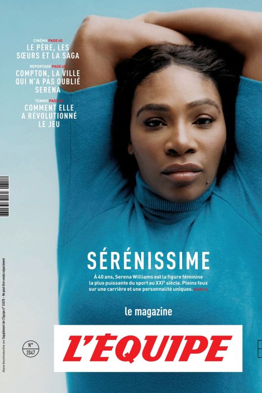 SERENA WILLIAMS for L’Equipe Magazine, Novemeber 2021