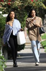 SHANINA SHAIK Out with a Friend in West Hollywood 11/02/2021