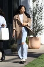 SHANINA SHAIK Out with a Friend in West Hollywood 11/02/2021