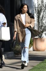 SHANINA SHAIK Out with a Friend in West Hollywood 11/02/2021