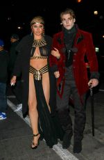 SHANNA MOAKLER as Cleopatra Arrives at Halloween Party in Los Angeles 10/30/2021