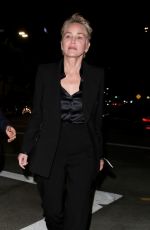 SHARON STONE Leaves Licorice Pizza Premiere After-party in Los Angeles 11/20/2021