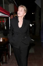 SHARON STONE Leaves Licorice Pizza Premiere After-party in Los Angeles 11/20/2021