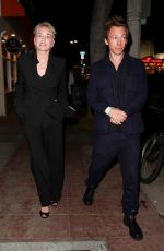 SHARON STONE Leaves Licorice Pizza Premiere After-party in Los Angeles 11/20/2021