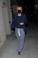 SHARON STONE Out for inner with a Friend in Beverly Hills 11/22/2021