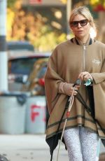 SIENNA MILLER Out with Her Dogs in New York 11/11/2021
