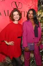 SIMONE ASHLEY at a Dinner to Celebrate Launch of Valentino Make Up at NoMad London in London 11/17/2021