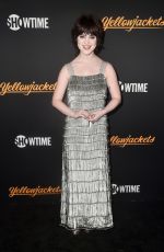 SOPHIE THATCHER at Yellowjackets Premiere in Los Angeles 11/10/2021