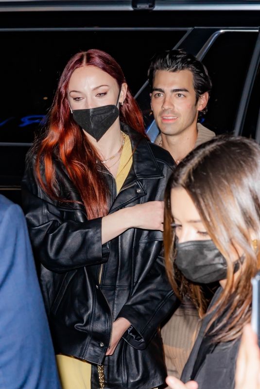 SOPHIE TURNER adn Joe Jonas Arrives at SNL Afterparty in New York 11/13/2021