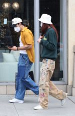 SOPHIE TURNER and Joe Jonas Shopping at Sandro Clothing Store in Beverly Hills 11/01/2021